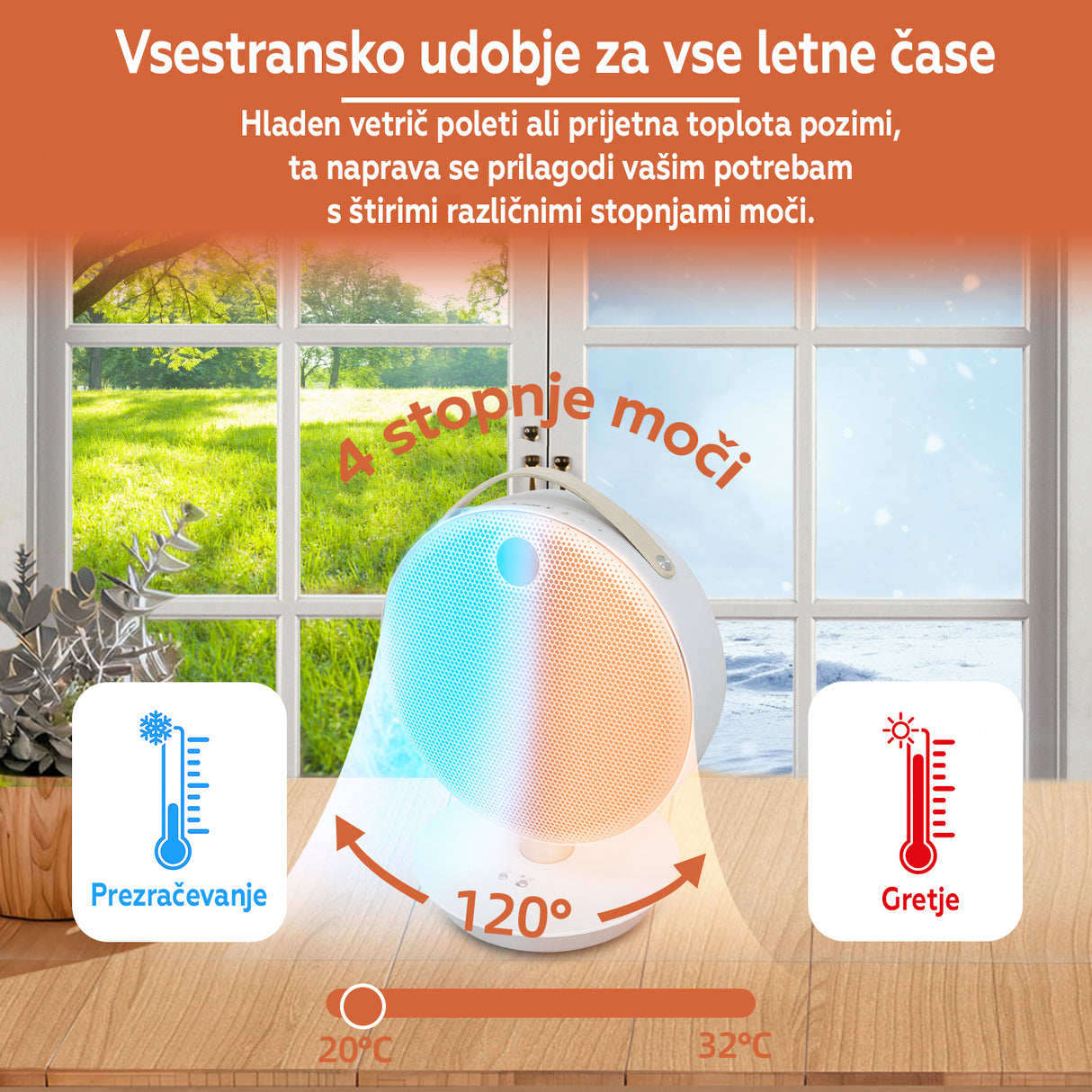 SHX eleganten zmogljiv grelec 220W bel