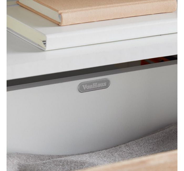 VonHaus Koto manjša TV omarica bela, hrast