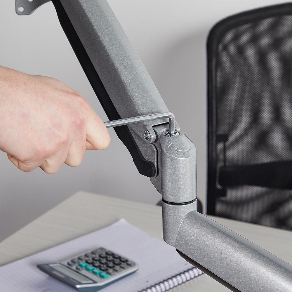 VonHaus trojni namizni nosilec do diagonale 32'', 2 x USB 3.0, plinska vzmet