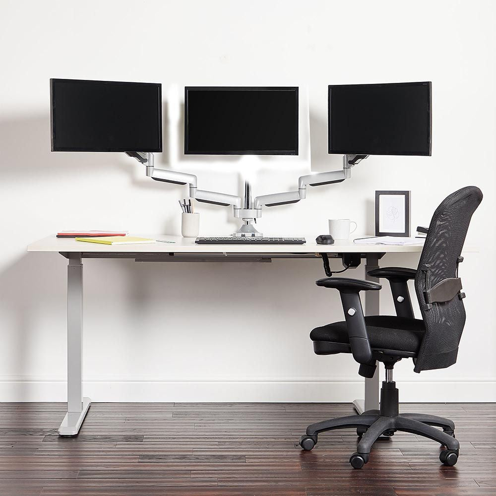 VonHaus trojni namizni nosilec do diagonale 32'', 2 x USB 3.0, plinska vzmet