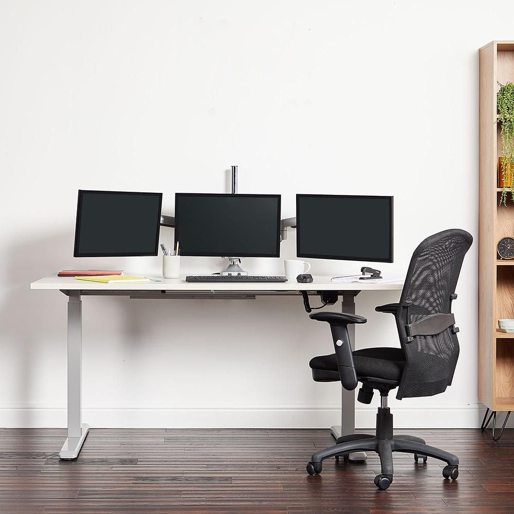 VonHaus trojni namizni nosilec do diagonale 32'', 2 x USB 3.0, plinska vzmet