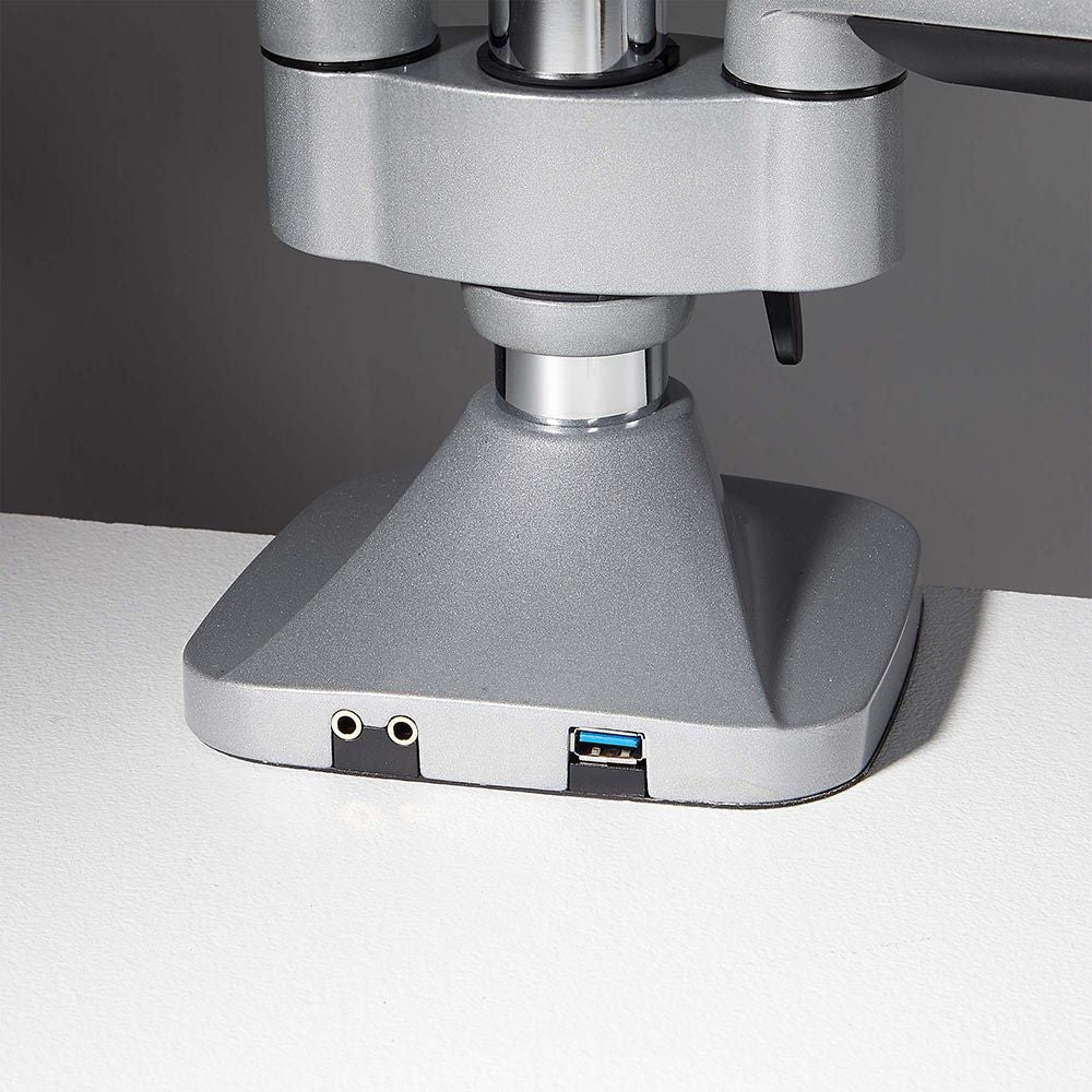 VonHaus trojni namizni nosilec do diagonale 32'', 2 x USB 3.0, plinska vzmet