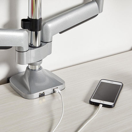 VonHaus trojni namizni nosilec do diagonale 32'', 2 x USB 3.0, plinska vzmet