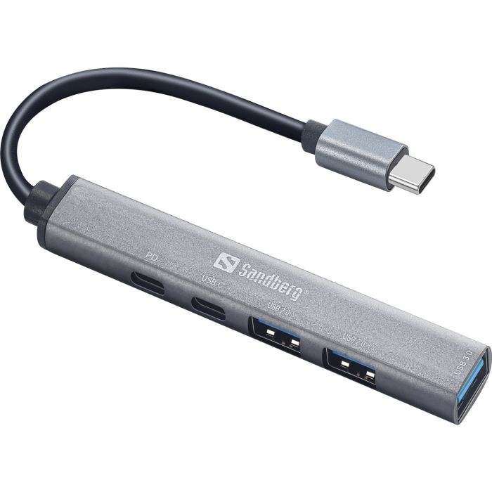 Sandberg USB-C to 3xUSB-A + 2xUSB-C Hub SAVER