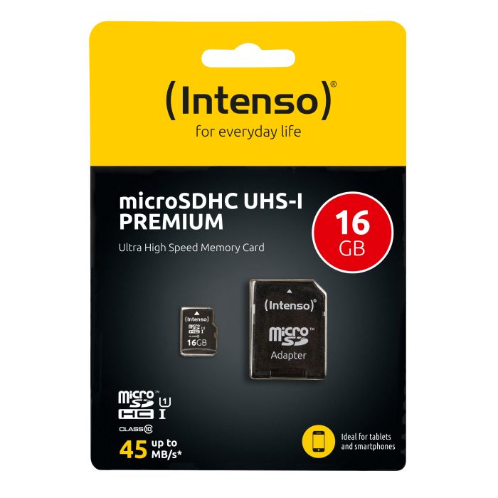 Intenso 16GB microSDXC UHS-I Class 10 Premium spominska kartica