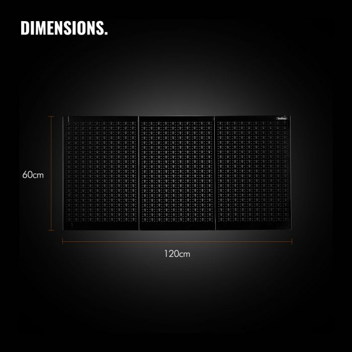 VonHaus kovinska tabla za orodje z nosilci