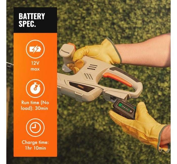 VonHaus akumulatorske škarje za grmičevje F-Series