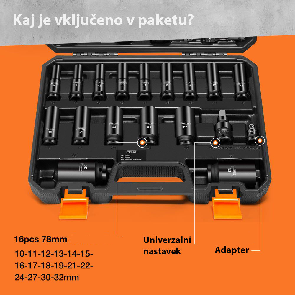 VonHaus komplet 40 kosov udarnih vtičnikov 3500318