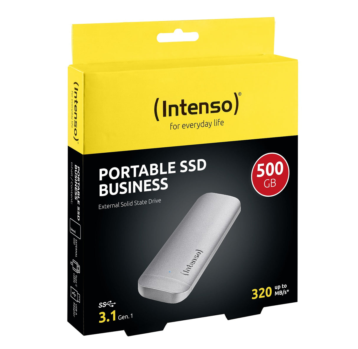 Intenso 500GB SSD Business 320MB/s USB C
