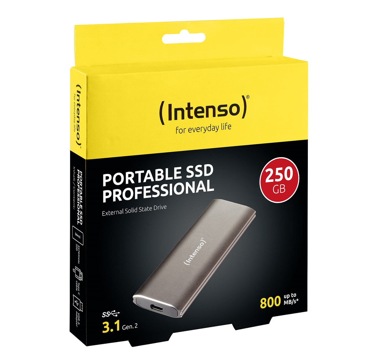 Intenso 250GB SSD Professional 800MB/s USB 3.1