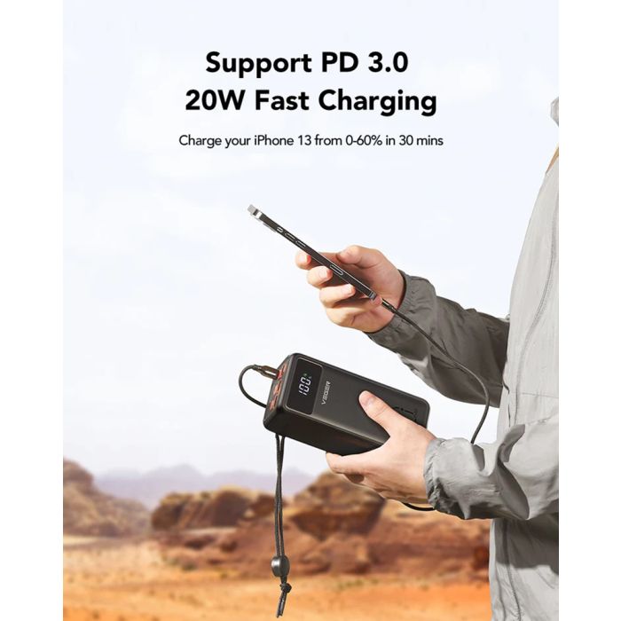 VEGER prenosna baterija Tank Lite 50000 mAh, črna