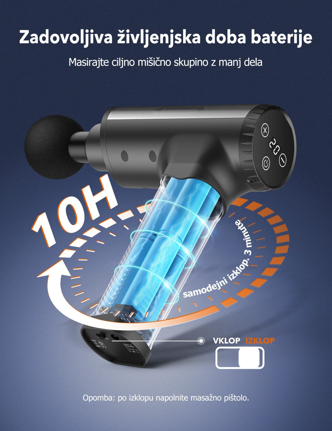 TaoTronics TT-PCA004 masažna pištola