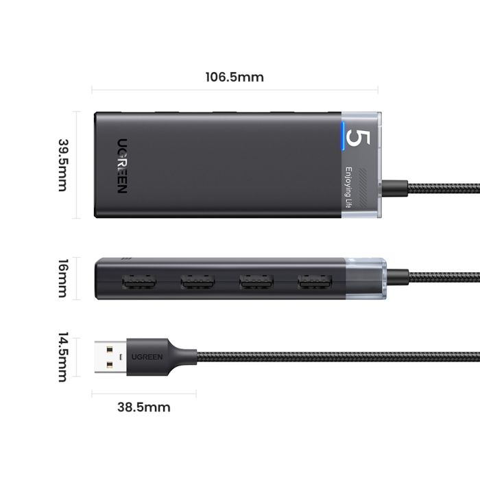 Ugreen USB 3.0 hub s 4 vrati 5Gbps