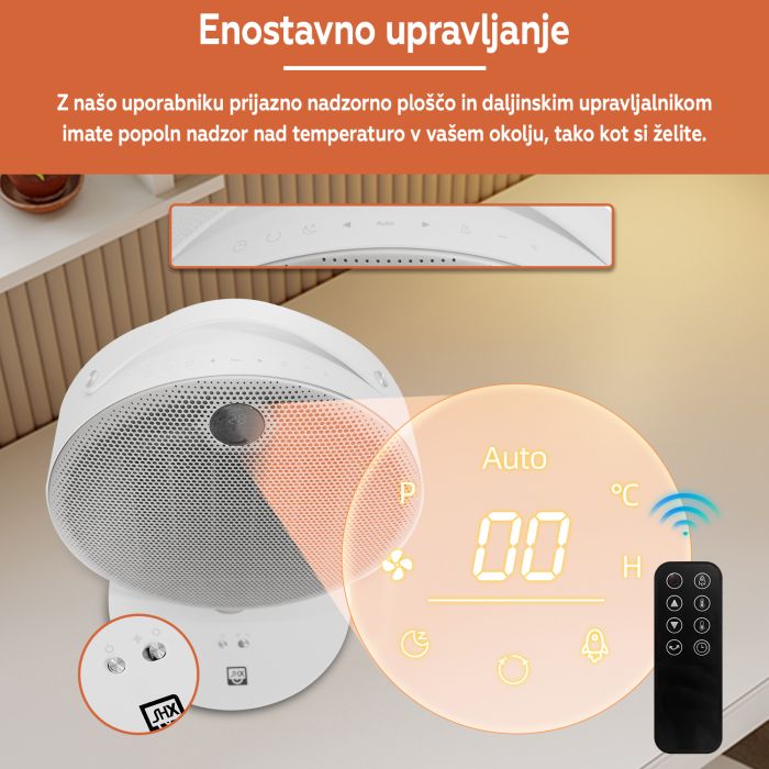 SHX eleganten zmogljiv grelec 220W bel