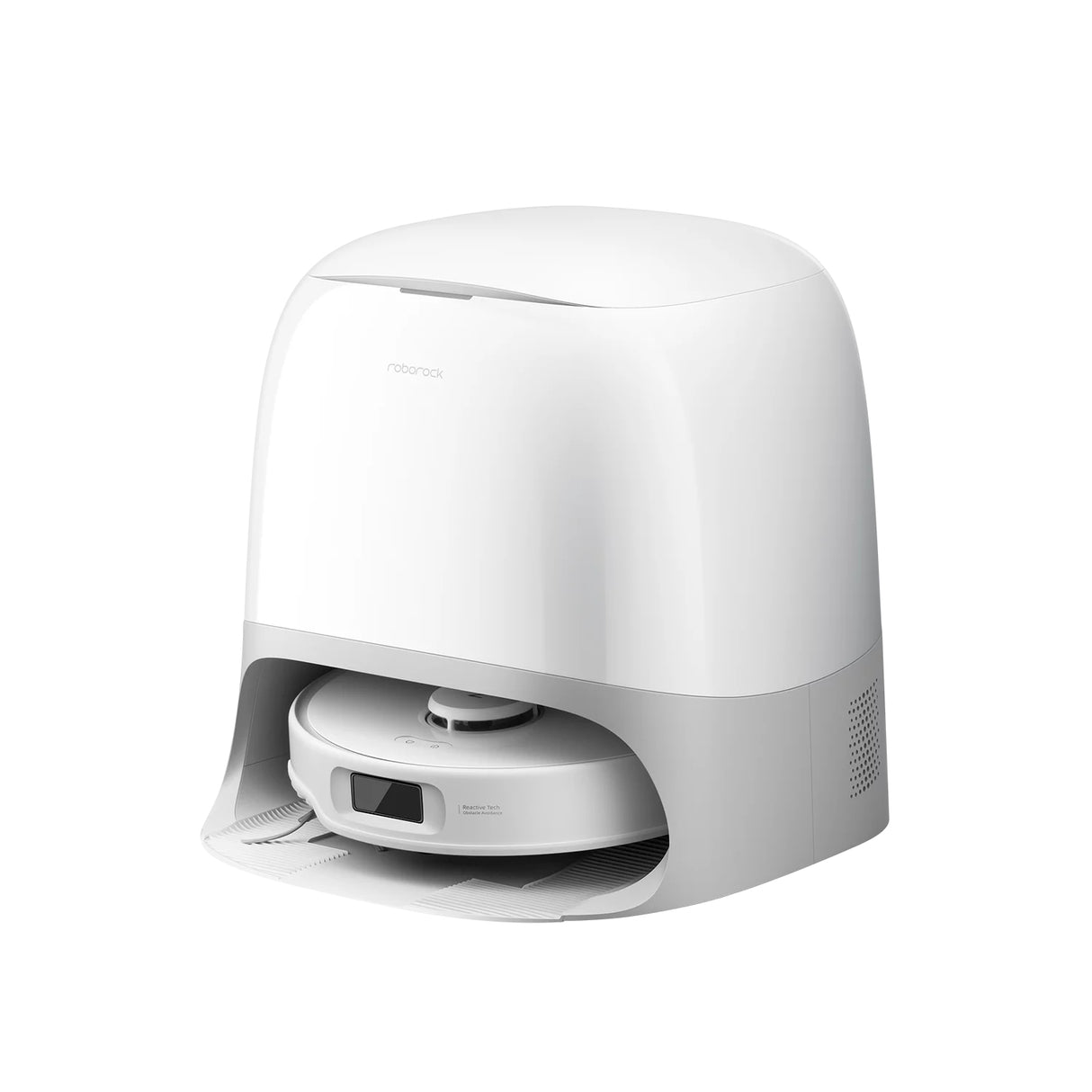 Roborock Qrevo Curv 5A1 robotski sesalnik s samopraznilno postajo, bel