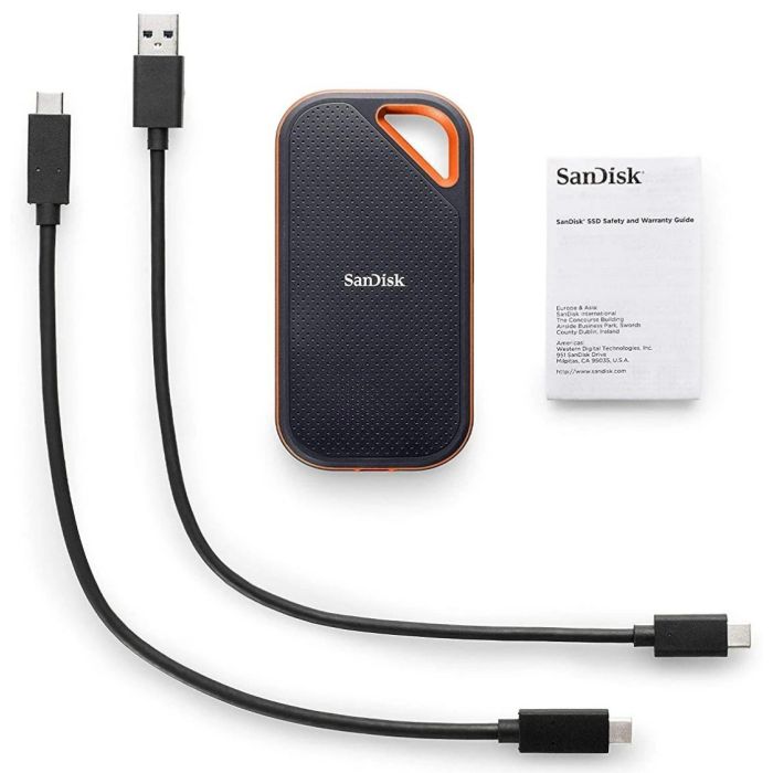 SanDisk 2TB Extreme PRO Portable SSD NVMe USB-C 3.2 robusten zunanji SSD disk