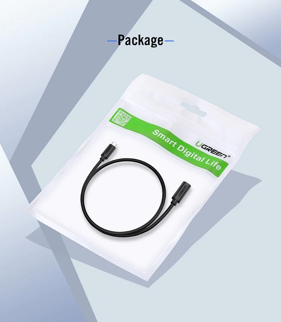 Ugreen podaljšek USB-C na USB-C 3.1 0.5m - polybag