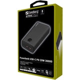 Sandberg Powerbank USB-C PowerDelivery 20W 30.000mAh prenosna polnilna baterija