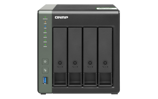 QNAP NAS strežnik za 4 diske, 2GB ram, 10GbE SFP+ mreža