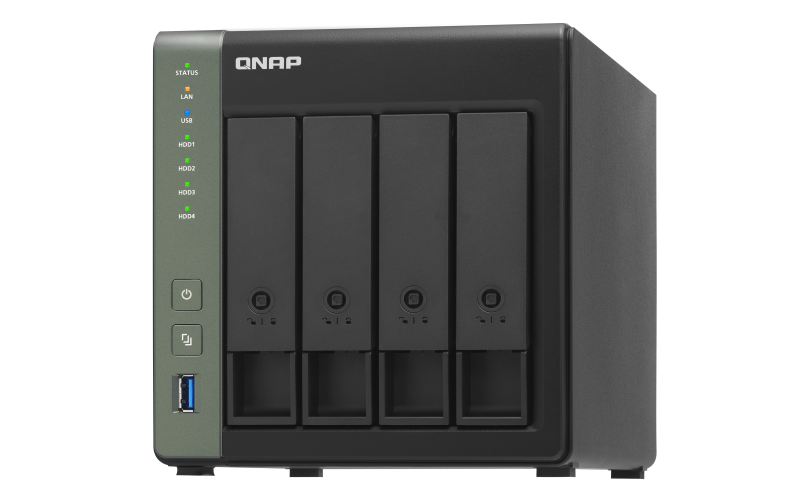QNAP NAS strežnik za 4 diske, 2GB ram, 10GbE SFP+ mreža