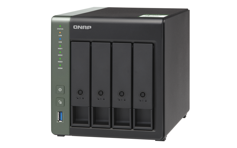 QNAP NAS strežnik za 4 diske, 2GB ram, 10GbE SFP+ mreža