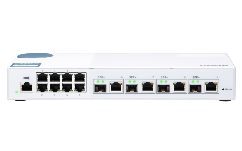 QNAP 12 port stikalo 4x 10Gb, 8x 1Gb