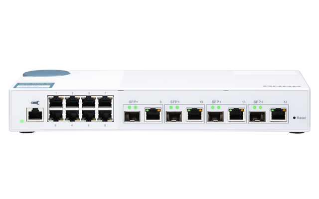 QNAP 12 port stikalo 4x 10Gb, 8x 1Gb