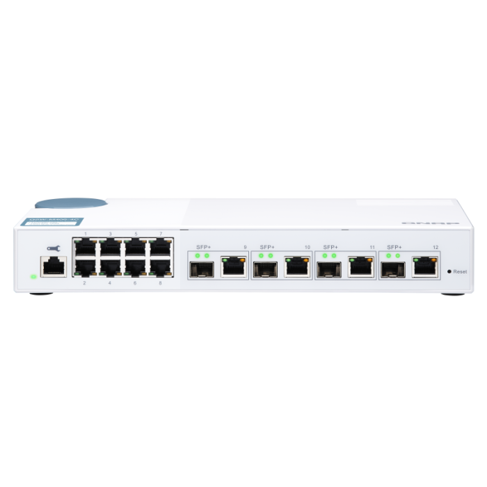 QNAP 12 port stikalo 4x 10Gb, 8x 1Gb