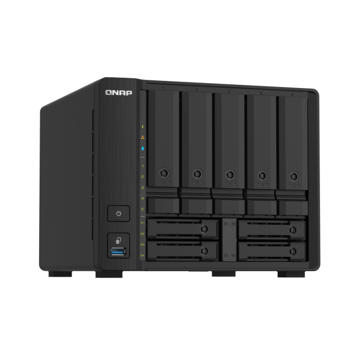QNAP NAS za 9 diskov, 4GB ram, 2x 10Gb SFP+, 2x 2.5Gb mreža