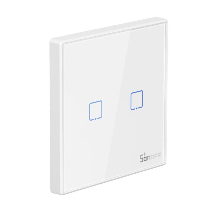 SONOFF brezžično pametno stensko stikalo 433MHz dvojno T2EU2C-RF