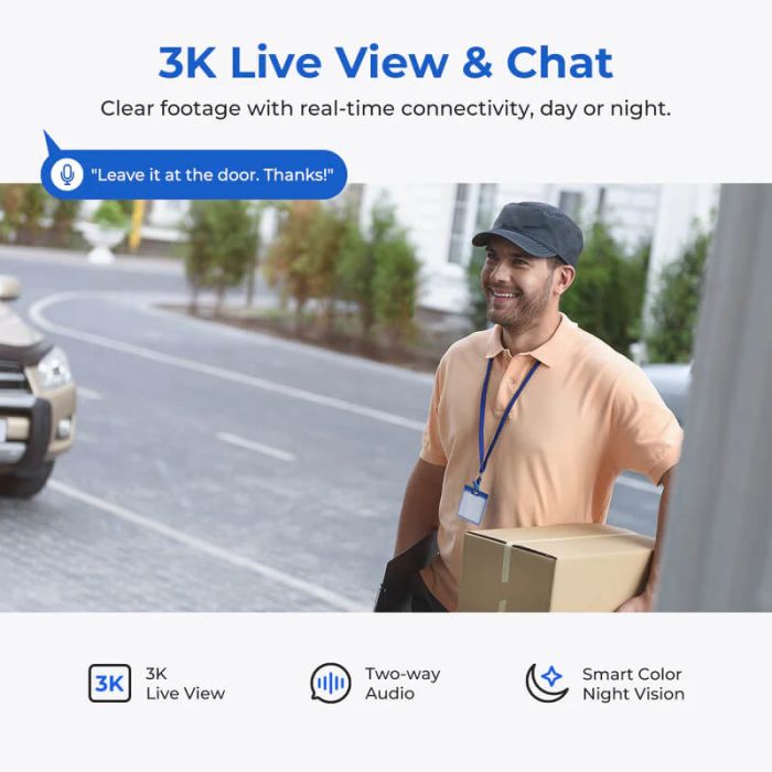 IMILAB EC6 3K Wi-Fi zunanja varnostna kamera