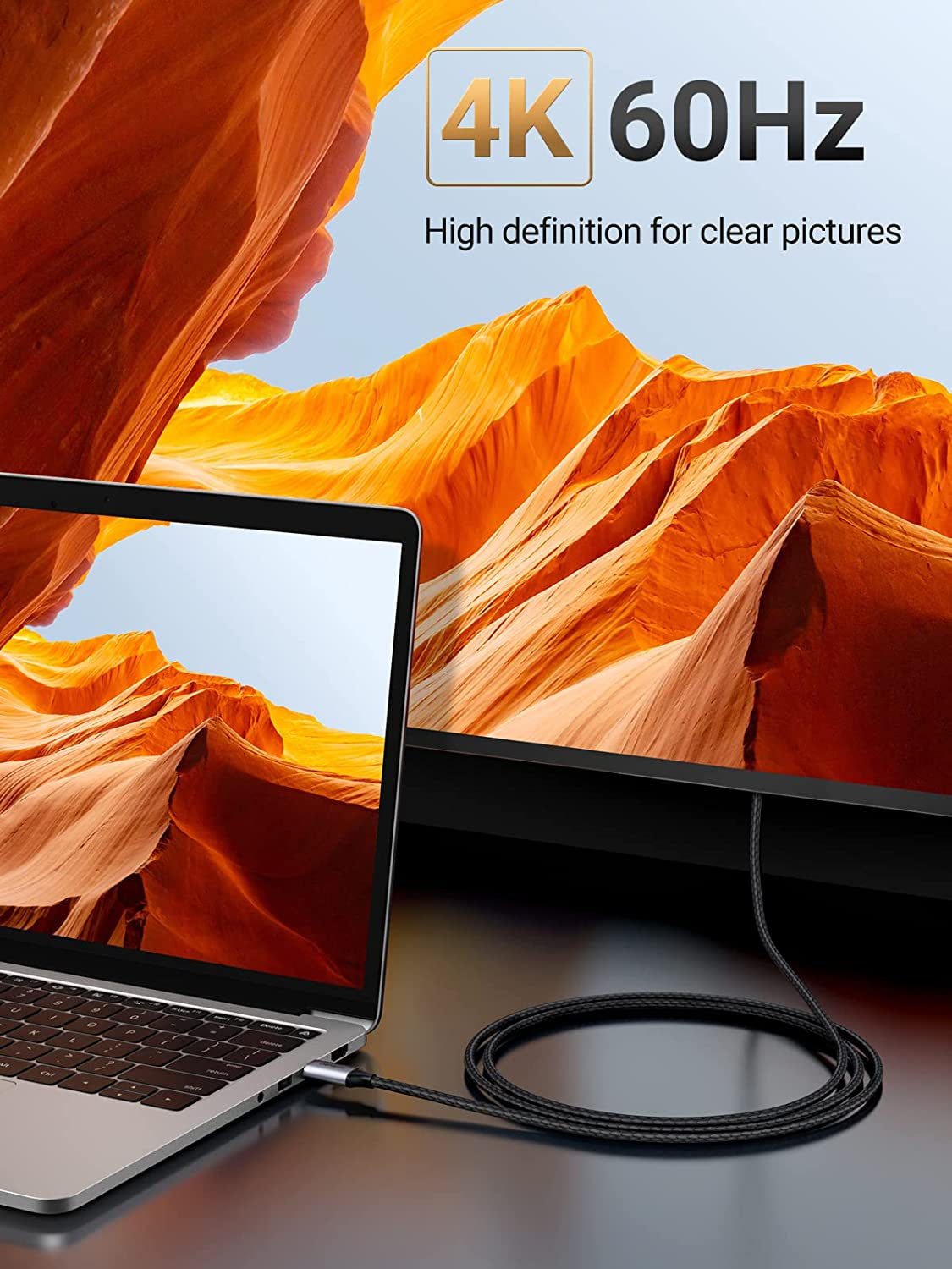 Ugreen USB-C na HDMI kabel 1.5m 4K@60Hz - box