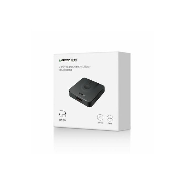 Ugreen HDMI 2.0 2x1 dvo smeren razdelilec, stikalo - box