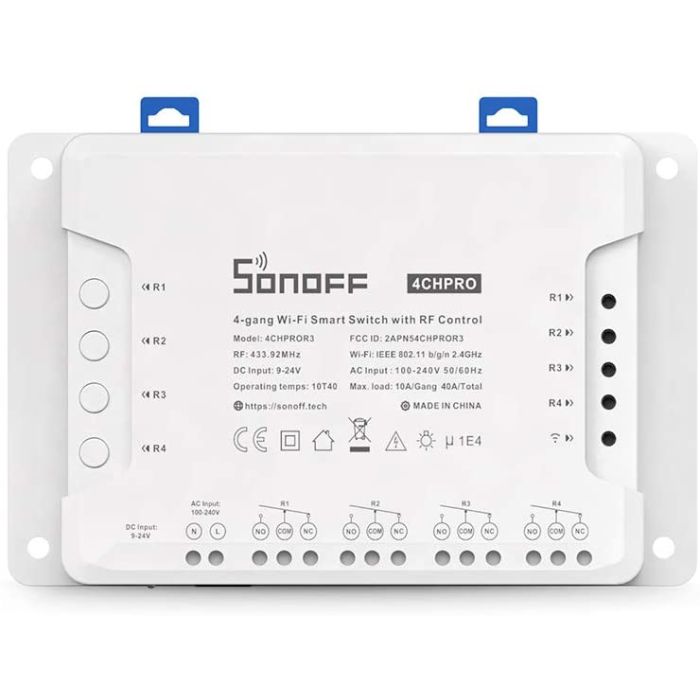 SONOFF pametno stensko stikalo Wi-Fi 4-kanalni 4CHPROR3