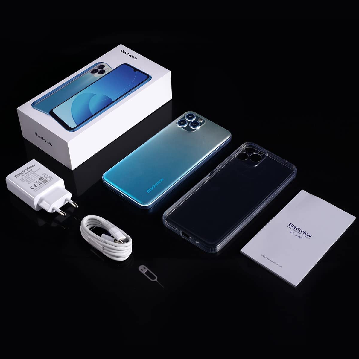 Blackview A95 4G pametni mobilni telefon, 8GB/128GB, moder