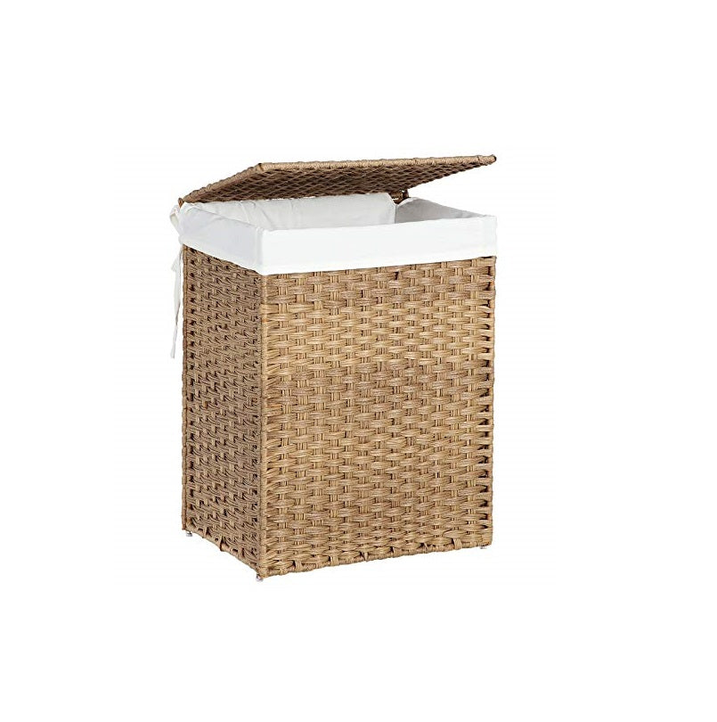 SONGMICS Košara za perilo Ratan 90L naravna, LCB51NL