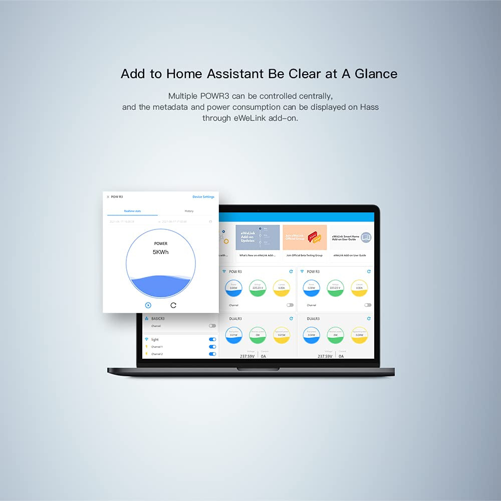 SONOFF pametno stikalo Wi-Fi za merjenje porabe energije POWR3