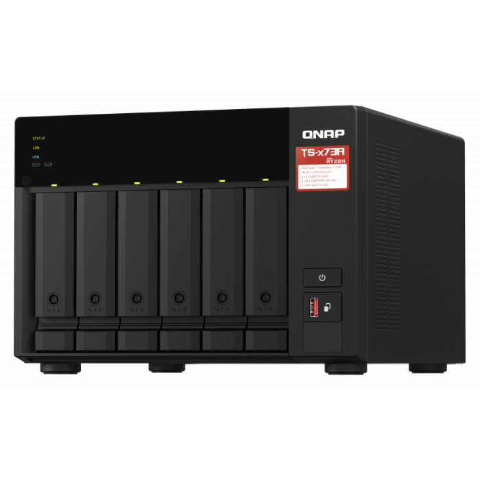 QNAP NAS strežnik za 6 diskov, 8GB ram, 2x 2.5GbE mrežo