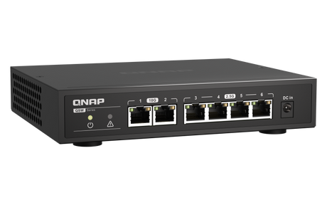 QNAP mrežno 6 portno stikalo 2x10Gb RJ45, 4x 2,5Gb RJ45