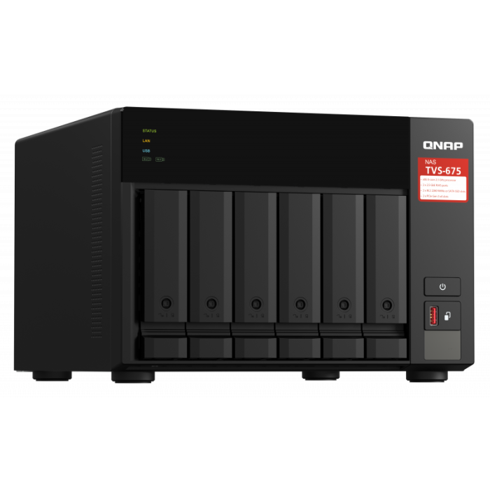 QNAP NAS strežnik za 6 diskov, 8GB ram, 2,5Gb mreža