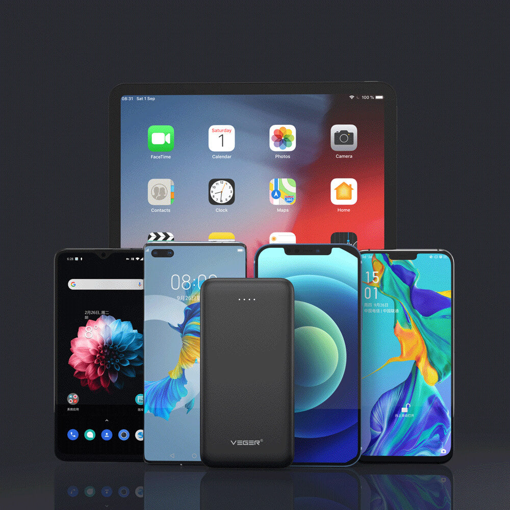 VEGER A10 PowerBank 10000 mAh, črn