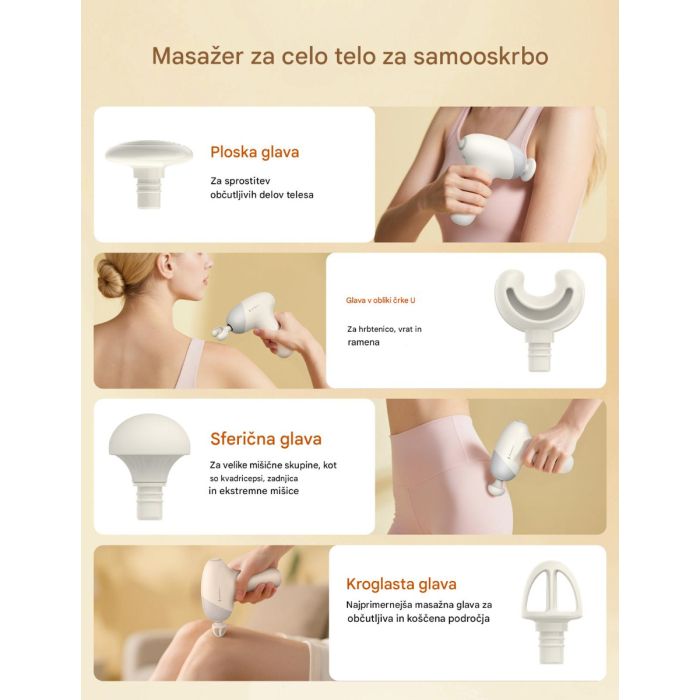 TAOTRONICS Masažna mini pištola siva