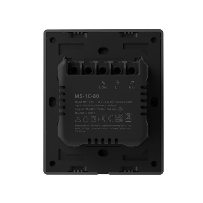 SONOFF pametno stensko stikalo Wi-Fi M5-1C-80, enojno