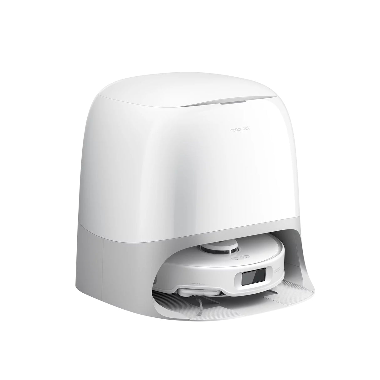 Roborock Qrevo Curv 5A1 robotski sesalnik s samopraznilno postajo, bel