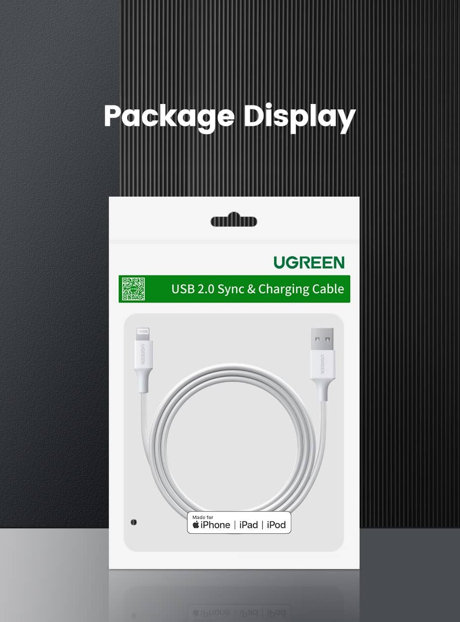 Ugreen kabel Lightning na USB-A 1m - polybag