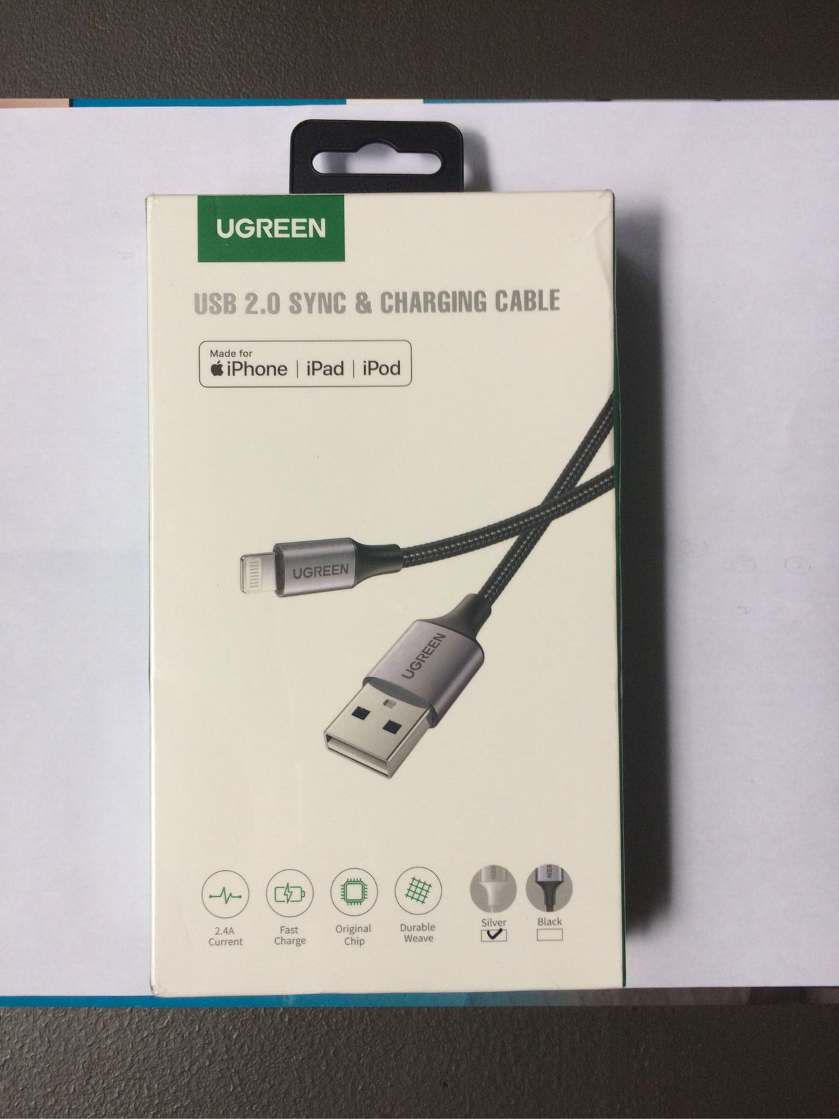 Ugreen kabel Lightning na USB-A 1,5m - box