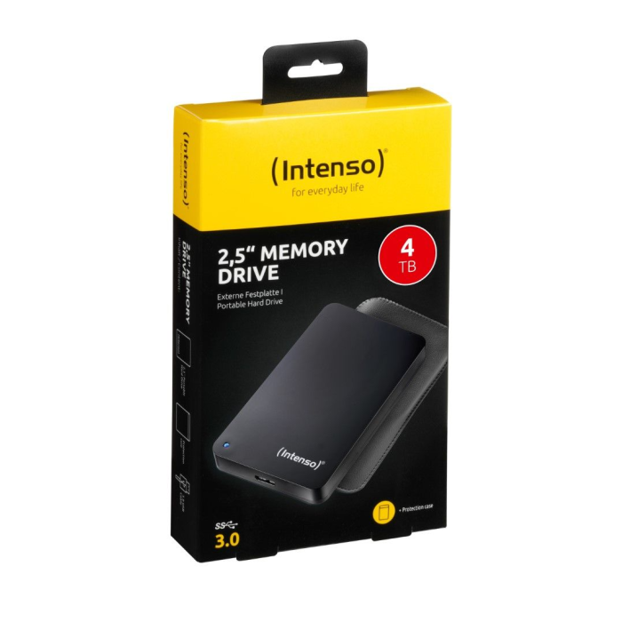 Intenso zunanji disk 4TB 2,5 Memory Case USB 3.0 Črn