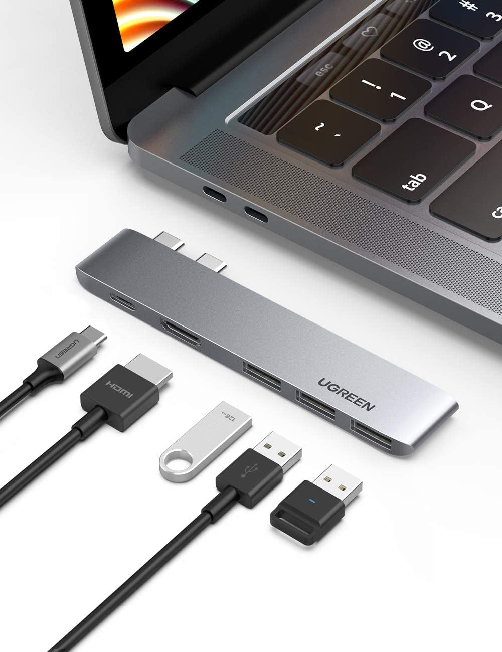 UGREEN USB-C Hub za MacBook (HDMI, USB-C, 2x USB 3.0) - box