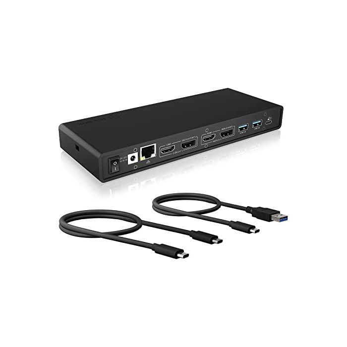Icybox IB-DK2245AC Docking USB-C priklopna postaja z dvojnim video priključkom
