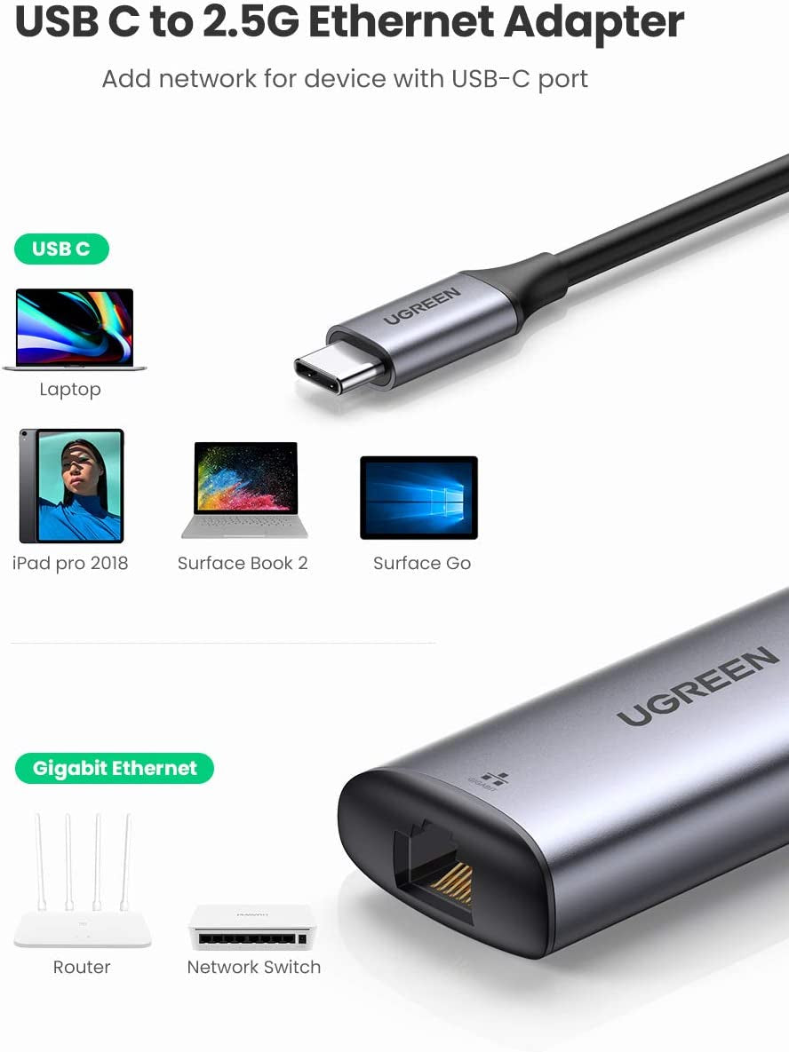 Ugreen USB-C mrežni adapter 2.5Gbps